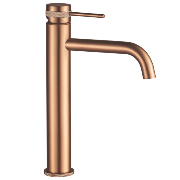 REA - Umyvadlová baterie Lungo Grip - broušené Copper, vysoká REA-B8988
