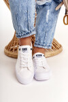 Women's Sneakers On Chunky Sole BIG STAR White Velikost: