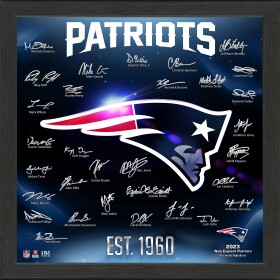 Highland Mint Obraz New England Patriots NFL Signature Logo 2023