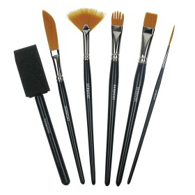 Derwent Technique Brushes Set sada 6 efektových štětců