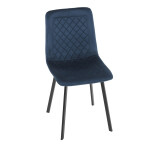 Jídelní židle, modrá, sametová látka, DCL-973 BLUE4
