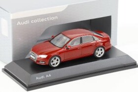 Audi A4 - 1:43 - iScale- 2018 - Červená