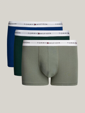 Pánské boxerky 3Pack TRUNK UM0UM02761 0XY kombinace zelené Tommy Hilfiger