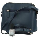 Trendy dámská koženková crossbody kabelka Dagoma, tmavě modrá
