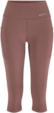Běžecké 3/4 kalhoty CRAFT Essence Capri 3 - fialové Velikost textilu: XS