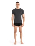 Pánské merino tričko s krátkým rukávem ICEBREAKER Mens Anatomica SS Crewe, Jet Heather velikost: L
