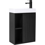 CERANO - Umyvadlová skříňka pro WC Sofia - černá matná - 49,5x62x25 CER-670741