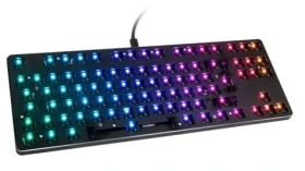Glorious GMMK TKL barebone ISO černá / herní TKL kláves. / bez spínačů / USB-C / ISO layout / RGB / 1.8m (GMMK-TKL-RGB-ISO)