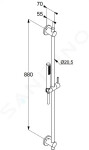 IDEAL STANDARD - ProSys Set předstěnové instalace, klozetu a sedátka Strada II, tlačítka Oleas M2, Aquablade, SoftClose, chrom ProSys80M SP99