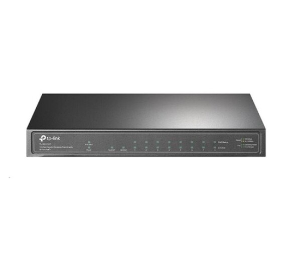 TP-Link CCTV switch TL-SG1210P (8xGbE, 1xGbE uplink, 1xSFP, 8xPoE+, 63W, fanless) EDF_438475
