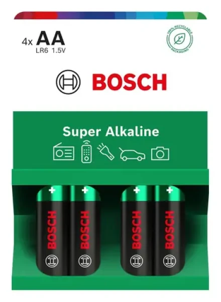 Bosch LR6SA4B/00 Super Alkaline / Baterie / alkalická / AA (LR6) / 4 ks (8594162800131)