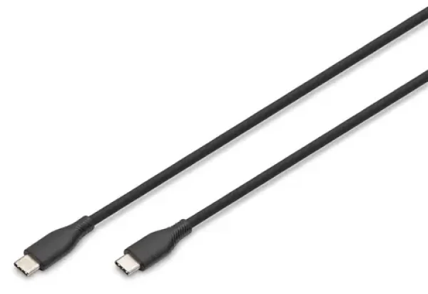 Digitus USB-C Silicone černá / Kabel / USB-C - USB-C / silikonový / 2 m (AK-300341-020-S)