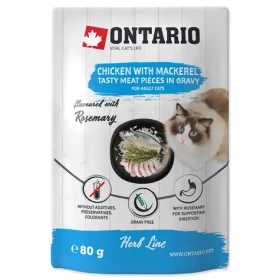 Ontario Kapsička kuře a makrela v omáčce 80g (213-3537)