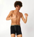 Pánské boxerky GO ABC Natural Short 2P Triumph černá (0004)