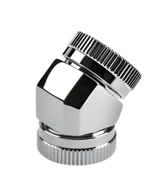 PHANTEKS Hard-Tube adaptér 45° chrom / Úhlový adaptér / 12 mm / HardTube (PH-A45_CR_12)