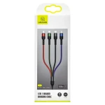 USAMS SJ411 U26 2A Datový Kabel 4v1 0.35m černá (6958444984315)