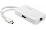 Renkforce síťový adaptér / rozbočovač 1 GBit/s USB-C® 5Gbps, LAN (až 1 Gbit/s), USB 3.2 Gen 1 (USB 3.0)