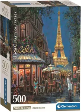CLEMENTONI Puzzle Paříž - Kavárna u Eiffelovky