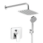 IDEAL STANDARD - CeraPlan New Sprchový set s baterií pod omítku, s tělesem, 3 proudy, 30x20 cm, chrom BD194AA