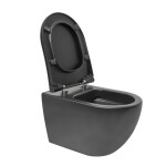 Wc s prkénkem softclose závěsné VitrA S60 černá mat zadní odpad 7510-083-6319 7510-083-6319