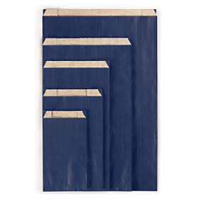 250 x Papírové sáčky, modré 240 x 75 x 390 mm