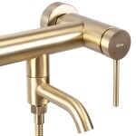 REA - Vanová nástěnná baterie Clif - matná Brush Gold REA-B4242