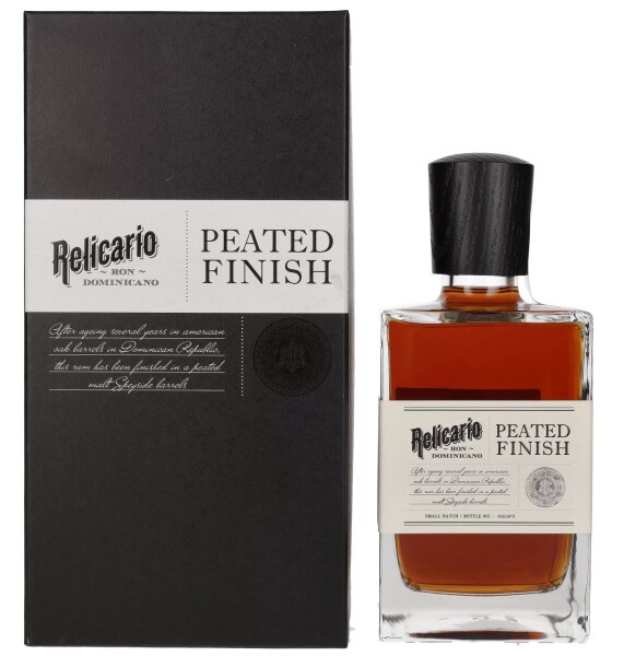 Relicario Ron Dominicano PEATED FINISH Rum 40% 0,7 l (tuba)