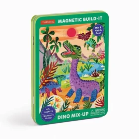 Mudpuppy Magnetická stavebnice Dino Mix-Up 40ks