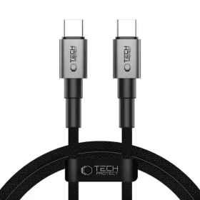 Tech-Protect UltraBoost DNA šedá / Kabel USB-C - USB-C / PD 60W/3A / 100 cm