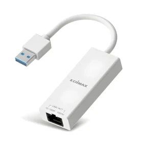 Edimax EU-4306 V2 bílá / Síťový adaptér / USB-A 3.2 / RJ45 10/100/1000 Mbps / PoE (EU-4306 V2)