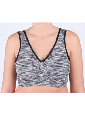 EVONA a.s. Dámská sportovní podprsenka FLO šedá/melír - PODPR.FLO ŠEDÁ/MELÍR M/L