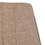 Židle jídelní, béžová látka, šedé kovové nohy