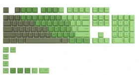 Glorious vyměnitelné klávesy GPBT US Olive / 114 ks / US layout / Cherry MX(+) (GLO-KC-GPBT-O)