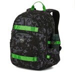 Studentský batoh Grafitti green Topgal VIKI 26041 SET SMALL