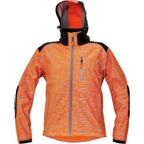 CRV Cerva Bunda KNOXFIELD PRINTED softshellová pánská s reflektivním potiskem oranžová L oranžová