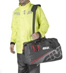 Ea115Gr vodotěsná taška Givi, černá+šedá+červená, objem 40 l., rolovací uzávěr, upínací oka