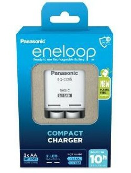 Panasonic K-KJ50MCD20E Eneloop nabíječka + 2x AA 2000 mAh / Ni-MH / 2ks (K-KJ50MCD20E)