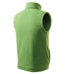 Next fleece vesta unisex trávově zelená 3XL