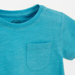 Jednobarevné tričko s krátkým rukávem - 62 BLUE