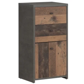 Komoda BEST CHEST old wood vin/beton 1D2S SQNK211-C764