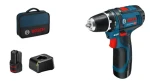 BOSCH GSR 12V-15 / Aku Vrtací šroubovák / 12V / 2x2.0Ah / 10mm sklíčidlo / 1300 ot-min / 30 Nm (060186810F)