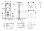 GEBERIT - Duofix Set předstěnové instalace, klozetu Gaia a sedátka softclose, tlačítko Sigma01, lesklý chrom SANI11CA1132B