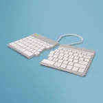 R-Go Tools Split Break US bílá / Rozkládací klávesnice / US layout / bezdrátová / Bluetooth 5.0 (RGOSBUSWLWH)