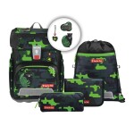 Školní aktovka Step by Step CLOUD, Black Cat Chiko - 5 dílný set, AGR certifikát