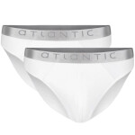 Pánské slipy 2 pack 013 white - Atlantic bílá XXL