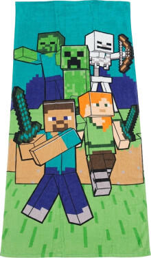 Dětská osuška Minecraft Hrdinové z Overworldu