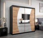Šatní skříň Abi W0 Barva korpusu: Dub Sonoma, Rozměry: 200 cm, Dveře: Dub sonoma