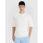 Pánská mikina bez kapuce s krátkým rukávem 4F 4FRSS25TSWSM2114-11S xxl