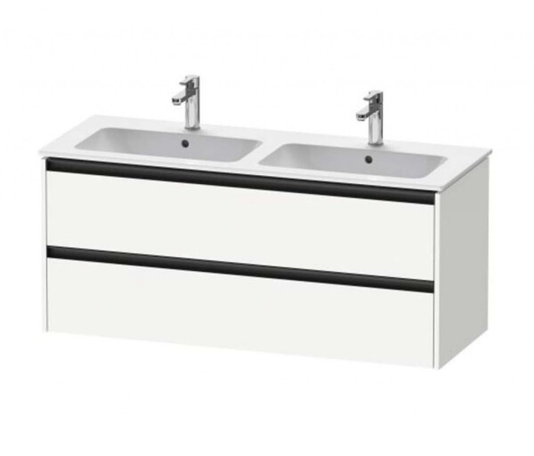 DURAVIT - Ketho.2 Umyvadlová skříňka 55x128x48 cm, 2 zásuvky, matná bílá K25266018180000
