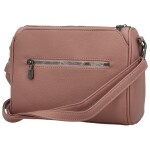 Módní dámská koženková crossbody kabelka Coveri Leanne, starorůžová